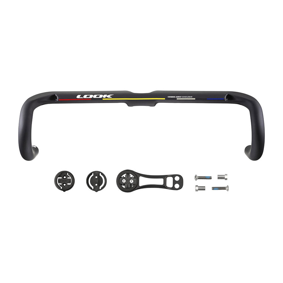 171026-06::0::171026-06::Look, Combo Aero ProTeam Mat Glossy, Guidon de route, 400mm, Noir