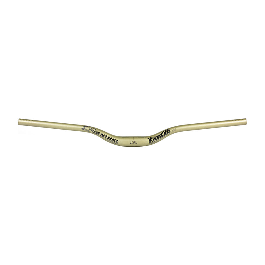 171040-01::0::171040-01::Renthal, V3 Fatbar Lite 35, Guidon de VTT, Diamètre: 35mm, 760mm, Élévation: 40mm, Or
