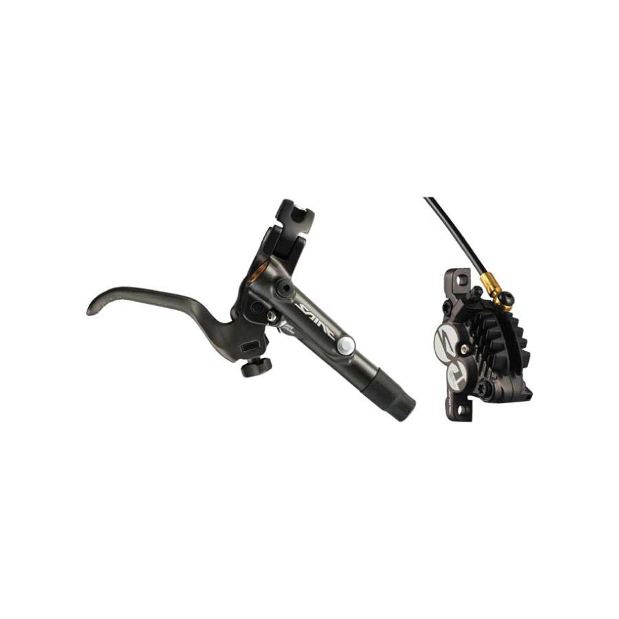 180252-06::0::180252-06::Shimano, Saint BL/BR-M820, Frein à disque hydraulique VTT, Avant, Post mount, Disque: Non inclus, 312g, Noir, Kit
