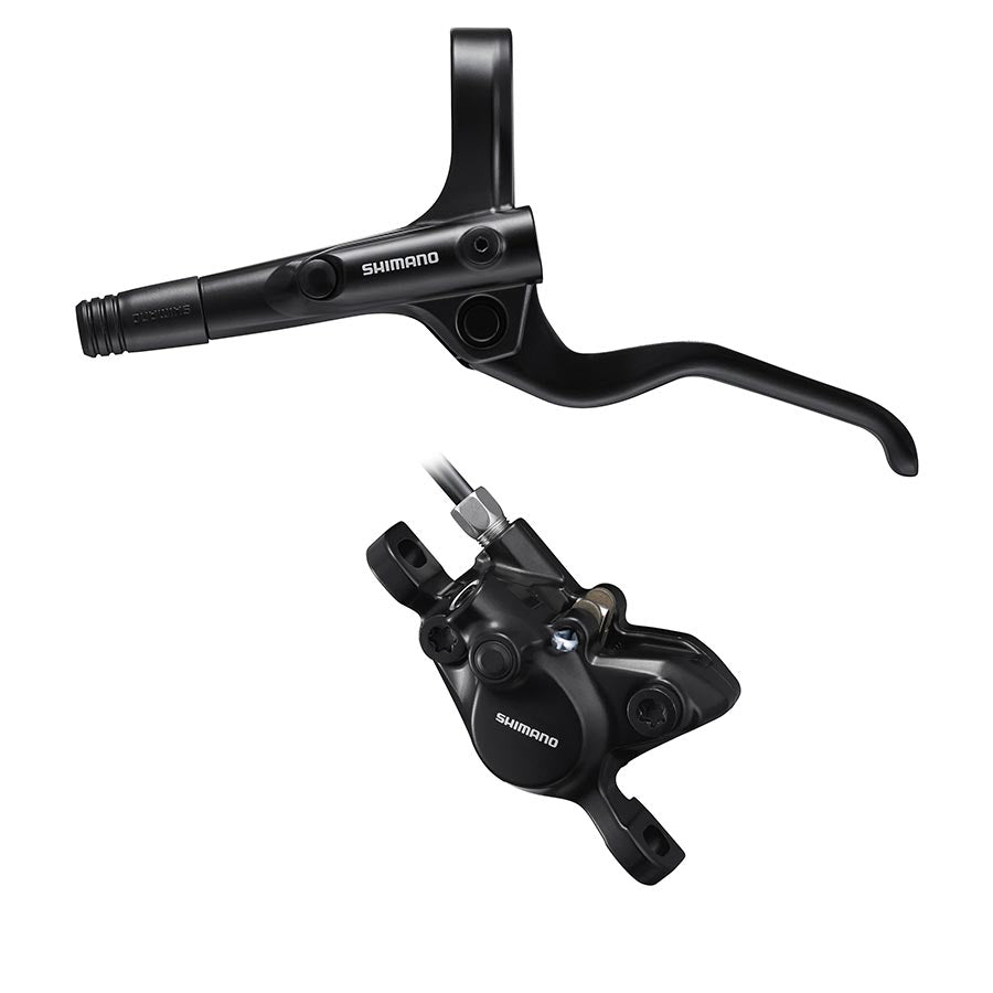 180850-01::0::180850-01::Shimano, Alivio BL-M201/BR-M200, Frein à disque hydraulique VTT, Avant, Post mount, Disque: , Noir, Ensemble, EMT201KLFPRA100