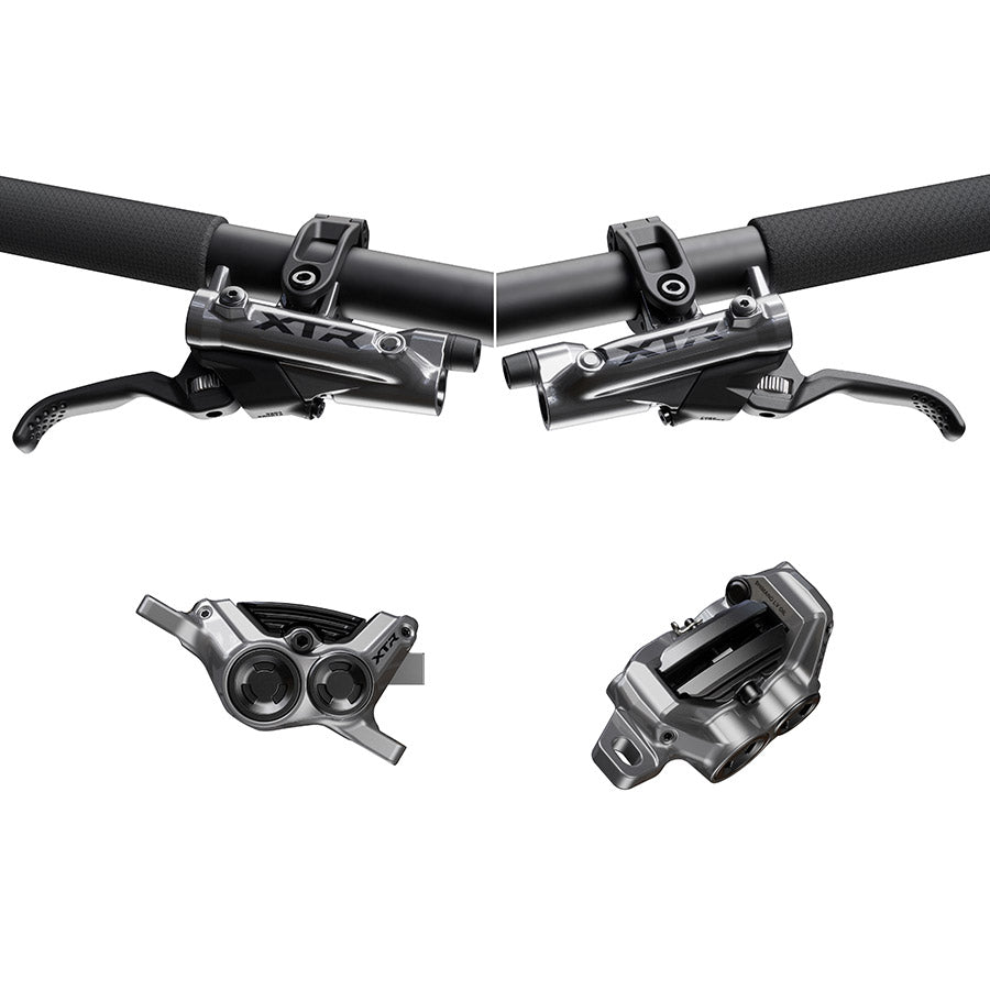 180890-01::1::180890-01::Shimano, XTR BL-M9220 / BR-M9220 Kit, Frein à disque hydraulique VTT, Avant et Arrière, Flat mount, Disque: Non inclus, Noir, IBRM9220UPGKIT1