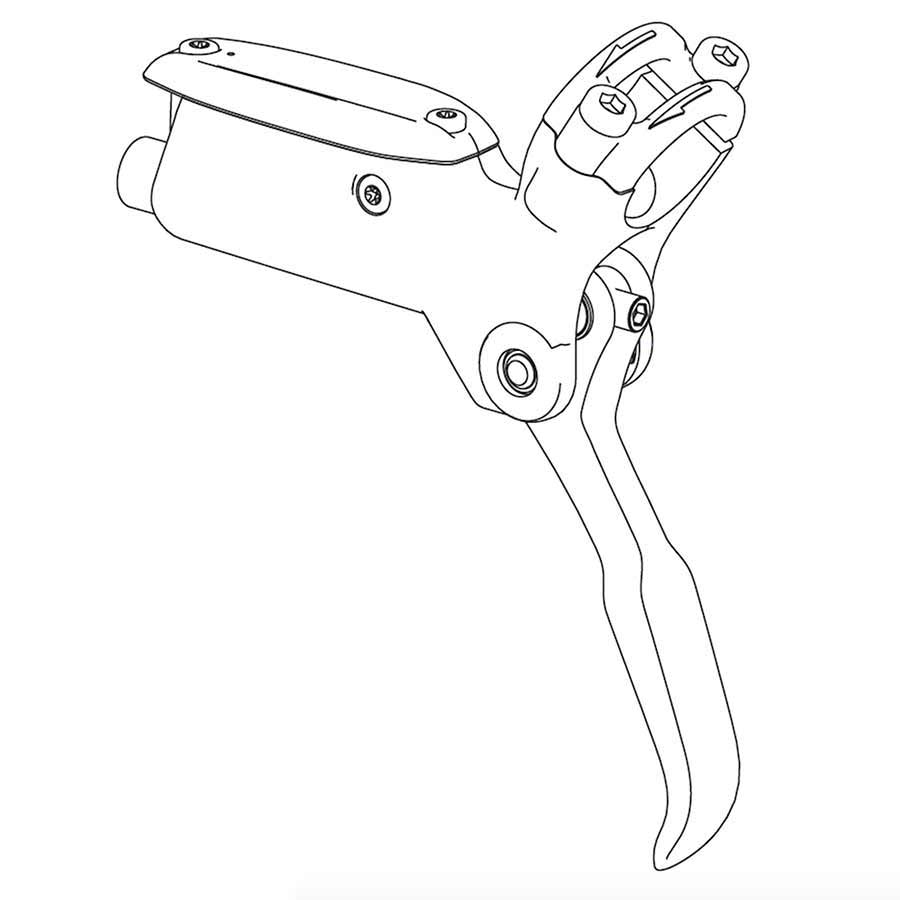 190206-01::0::190206-01::SRAM, Level T Gen 2, Levier de frein hydraulique
