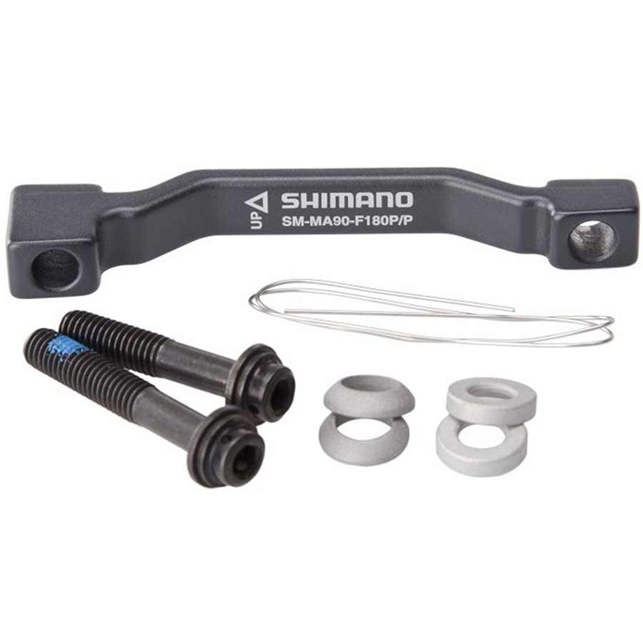 200585-07::0::200585-07::Shimano, SM-MA90-F203P/PM, Adaptateur pour étrier Post Mount, Avant, Fourche Post Mount, Disque 203mm