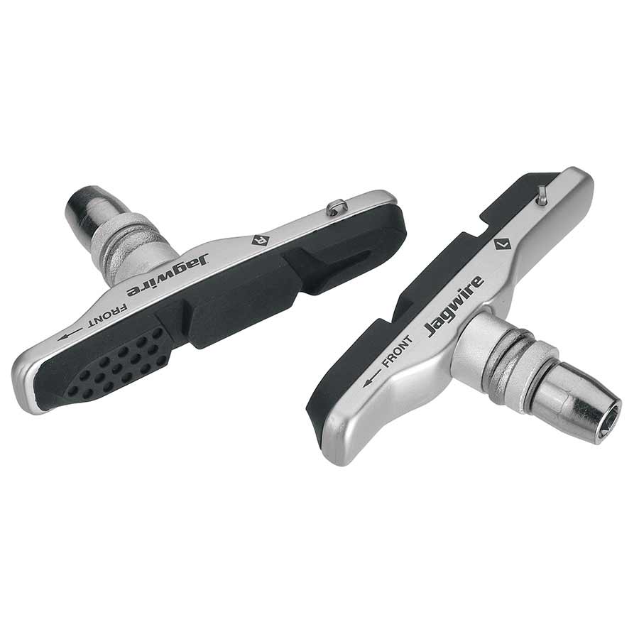 210143-02::0::210143-02::Jagwire, Mountain Pro, Patins de frein en V à cartouches, Toutes conditions (Aw), Argent, Paire