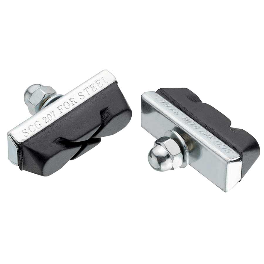 210147-02::0::210147-02::Jagwire, Basics X-Caliper, Patins de frein de route, Toutes conditions (Aw), Argent, 50 paires (vrac)