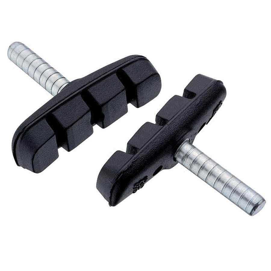 210181-01::0::210181-01::Jagwire, Mountain Sport, Patins de frein cantilever, Tige centrée, 53mm, Toutes conditions (Aw), Noir, Paire
