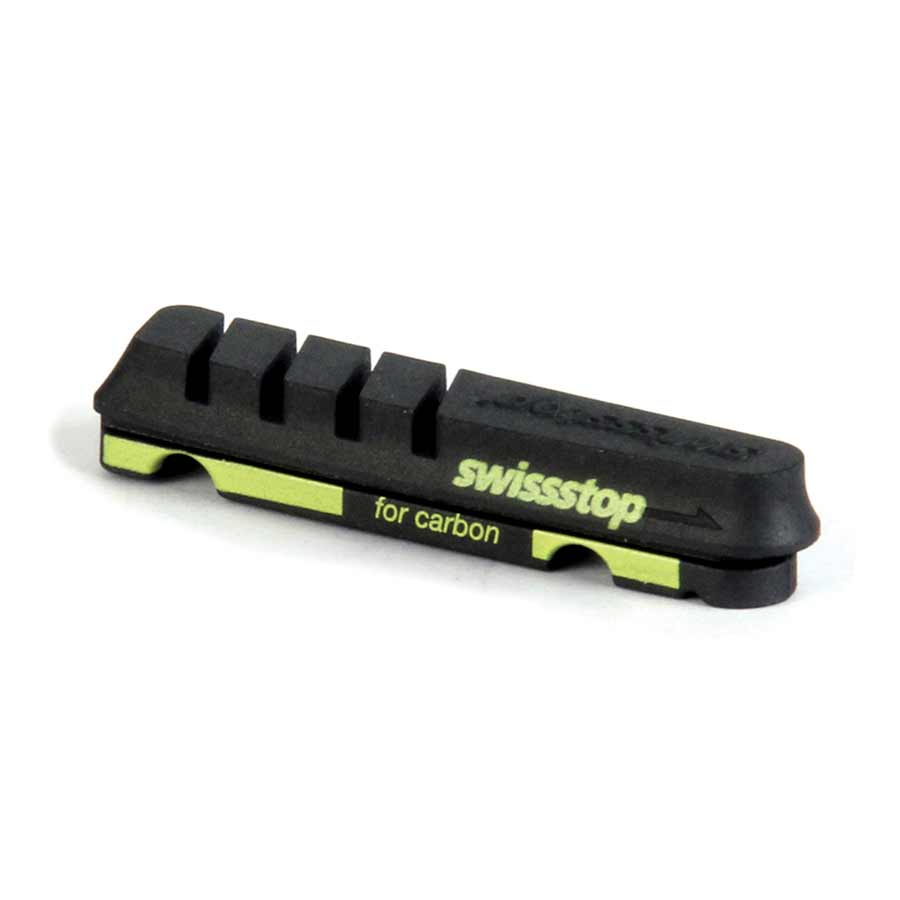 210306-01::0::210306-01::SwissStop, Flash Evo, Gomme de remplacement pour jante en carbone, Shimano, Black Prince, Paquet de 4