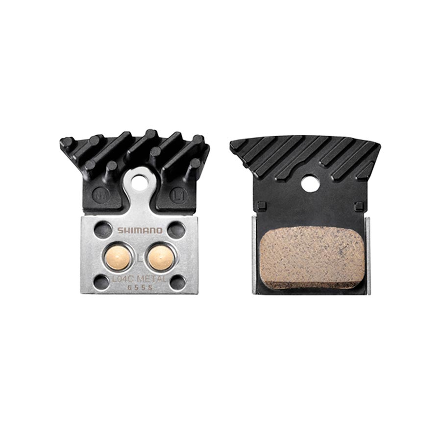 210428-04::0::210428-04::Shimano, Type L, Plaquettes de freins à disque, Forme: Shimano K-Type/L-Type, Métallique, Paire, IBPL04CMFA