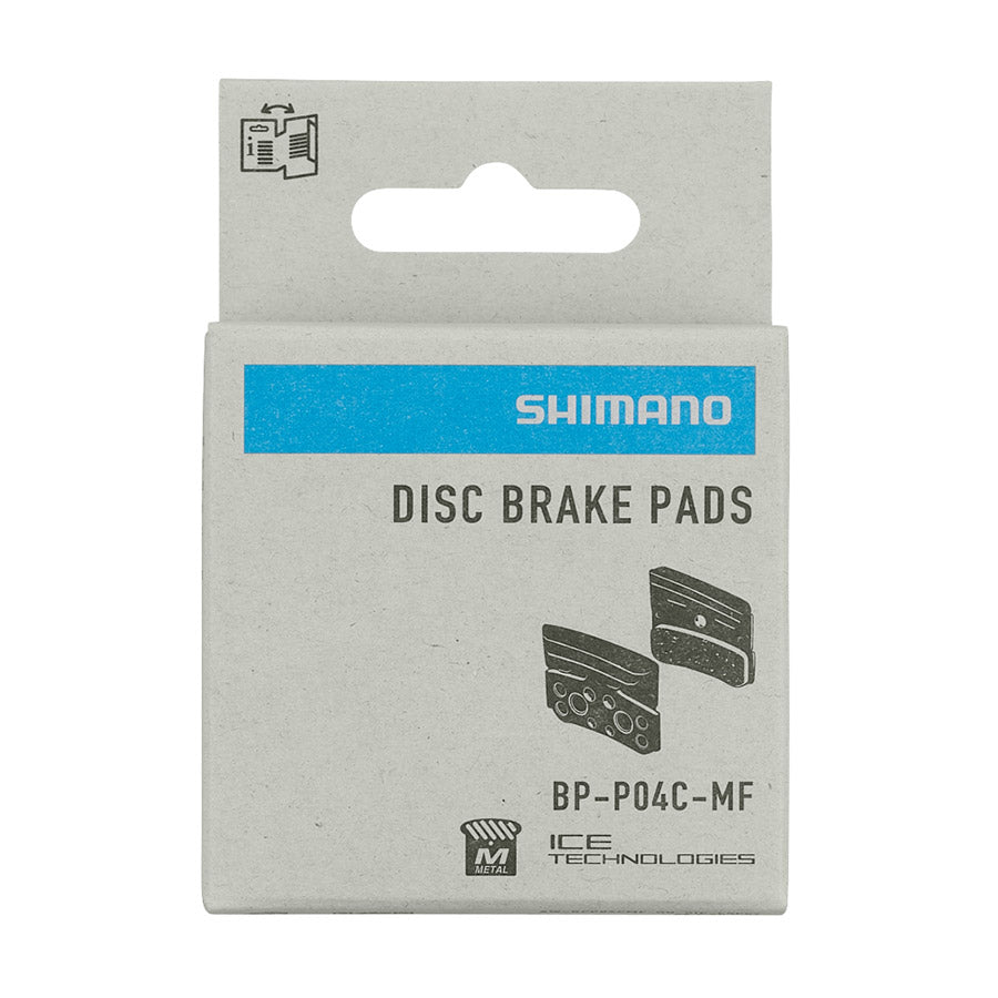 210555-02::1::210555-02::Shimano, P-Type, Plaquettes de freins à disque, Forme: , Métallique, IBPP04CMFA