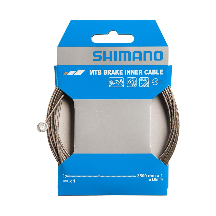 220129-06::0::220129-06::Shimano, Câble de frein, Inox, VTT, 1.6x3500mm, Unité