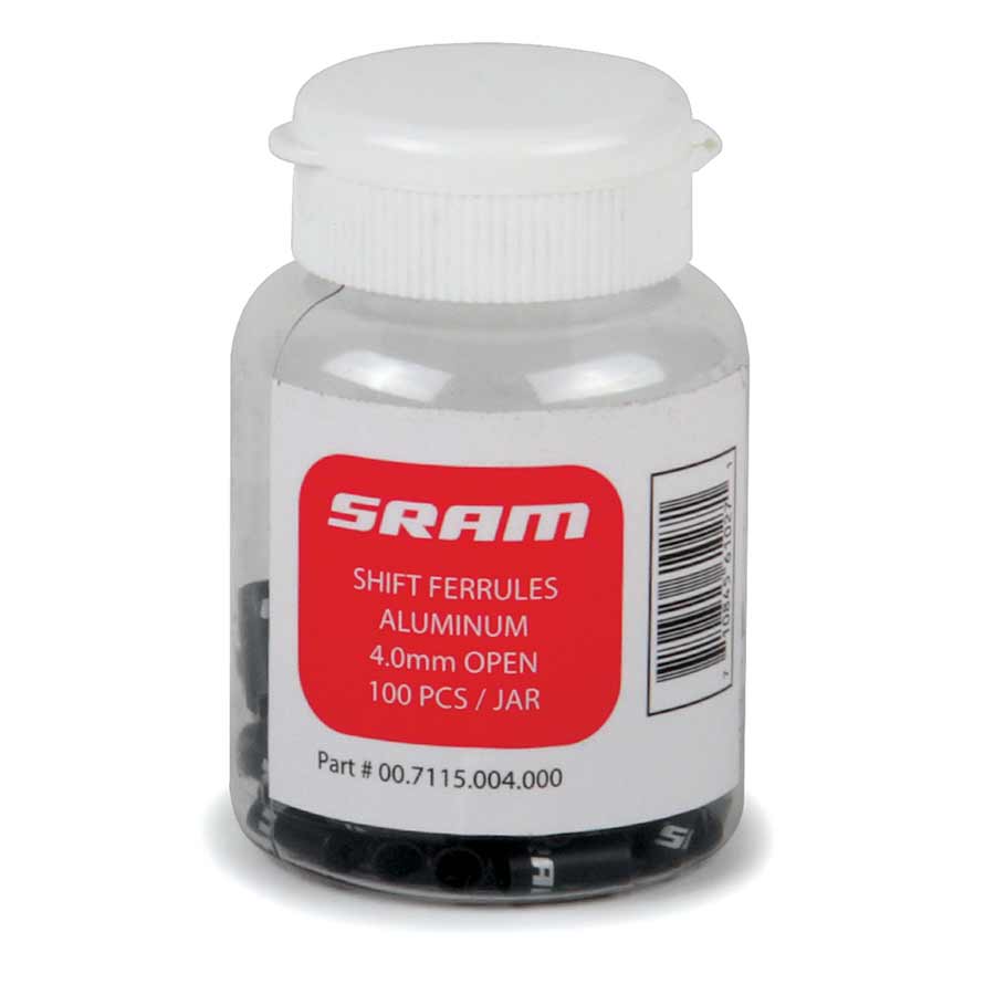 220254-01::0::220254-01::SRAM, Ferrules, 4mm, Noir, 100pcs