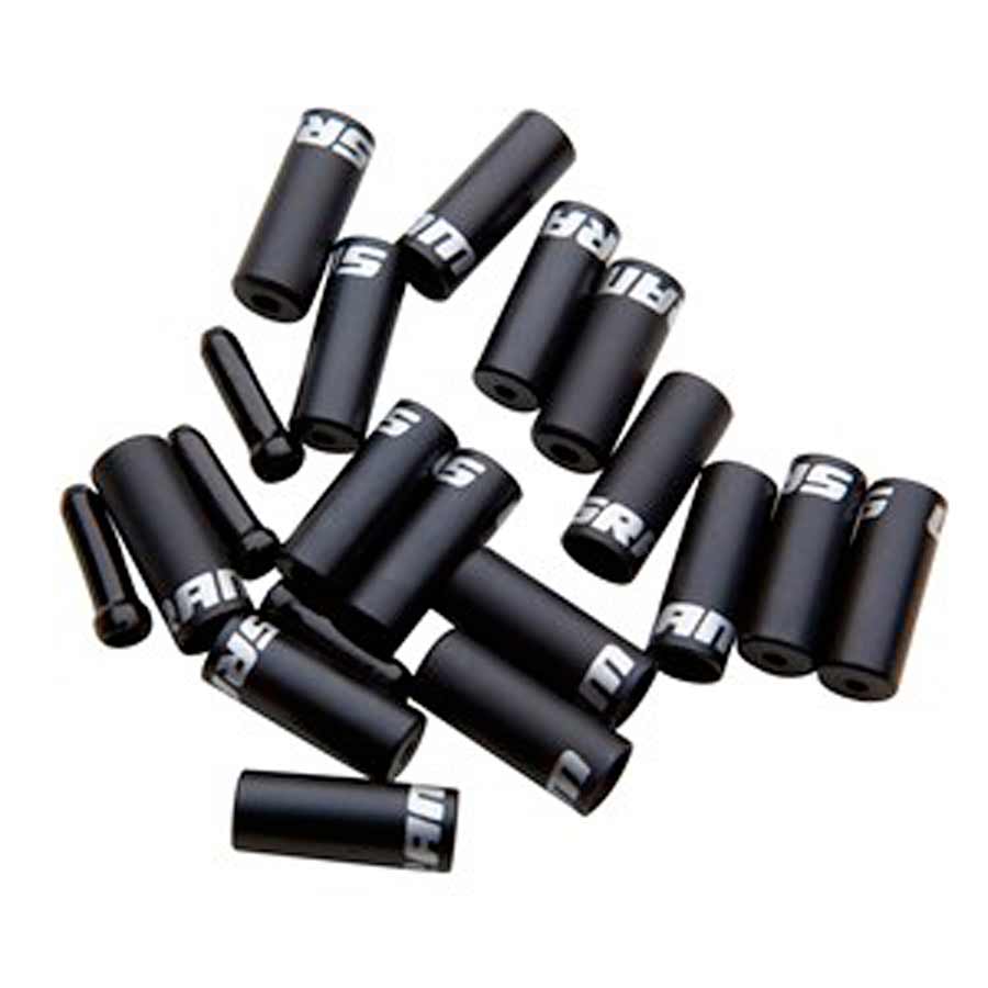 220300-01::0::220300-01::SRAM, Ensemble d'embouts, Inclut 10x butées de gaine de vitesse 4mm, 6x butées de gaine de frein 5mm et 4 embouts de câbles, Noir