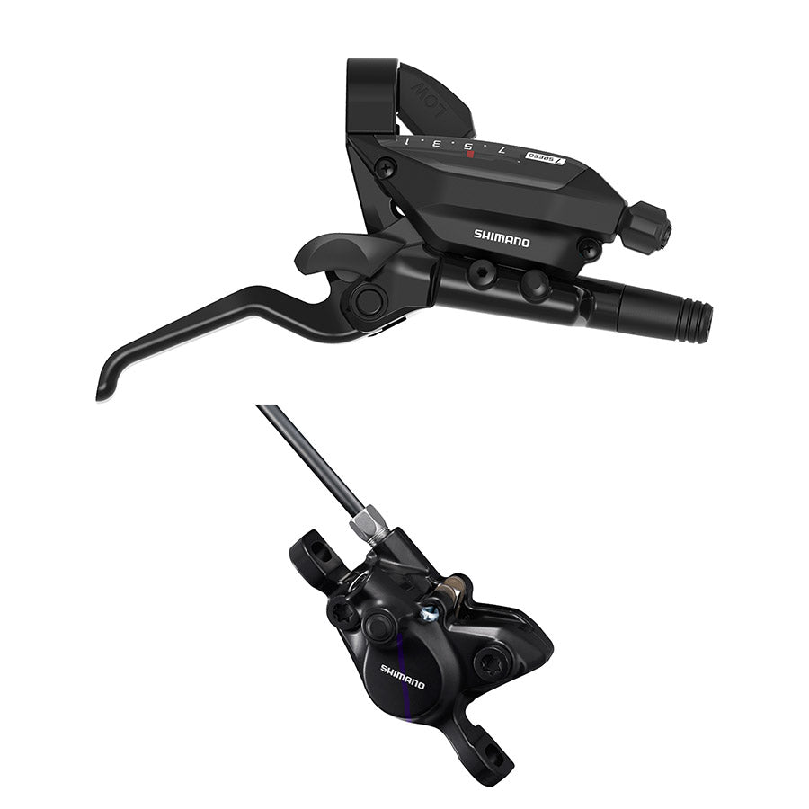231015-02::0::231015-02::Shimano, Altus ST-EF515 / BR-MT200, Levier combiné frein-vitesse VTT, Vitesses: 7, Noir, EEF515J7RXRA170P
