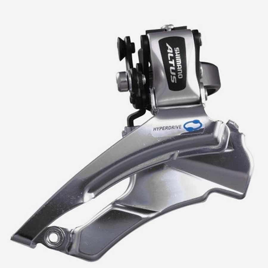 240022-02::0::240022-02::Shimano, Altus FD-M313, Dérailleur avant, 3x7/8vit., Down swing, Dual pull, Collet Multi, Pour 42/48D