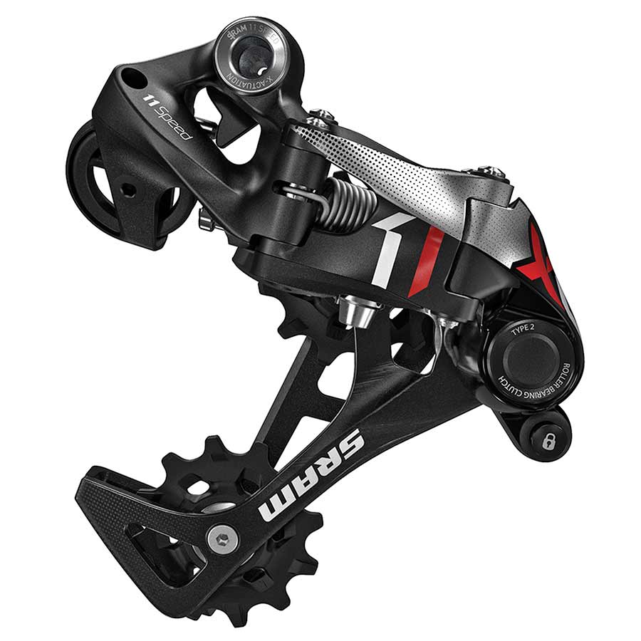 260150-04::0::260150-04::SRAM, X01, Dérailleur arrière, 11vit., Type 2.1, Cage Moyenne, Rouge