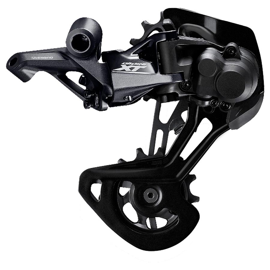 260237-02::0::260237-02::Shimano, XT RD-M8100, Dérailleur arrière, Vitesses: 12, Cage: GS, Noir, IRDM8100GS