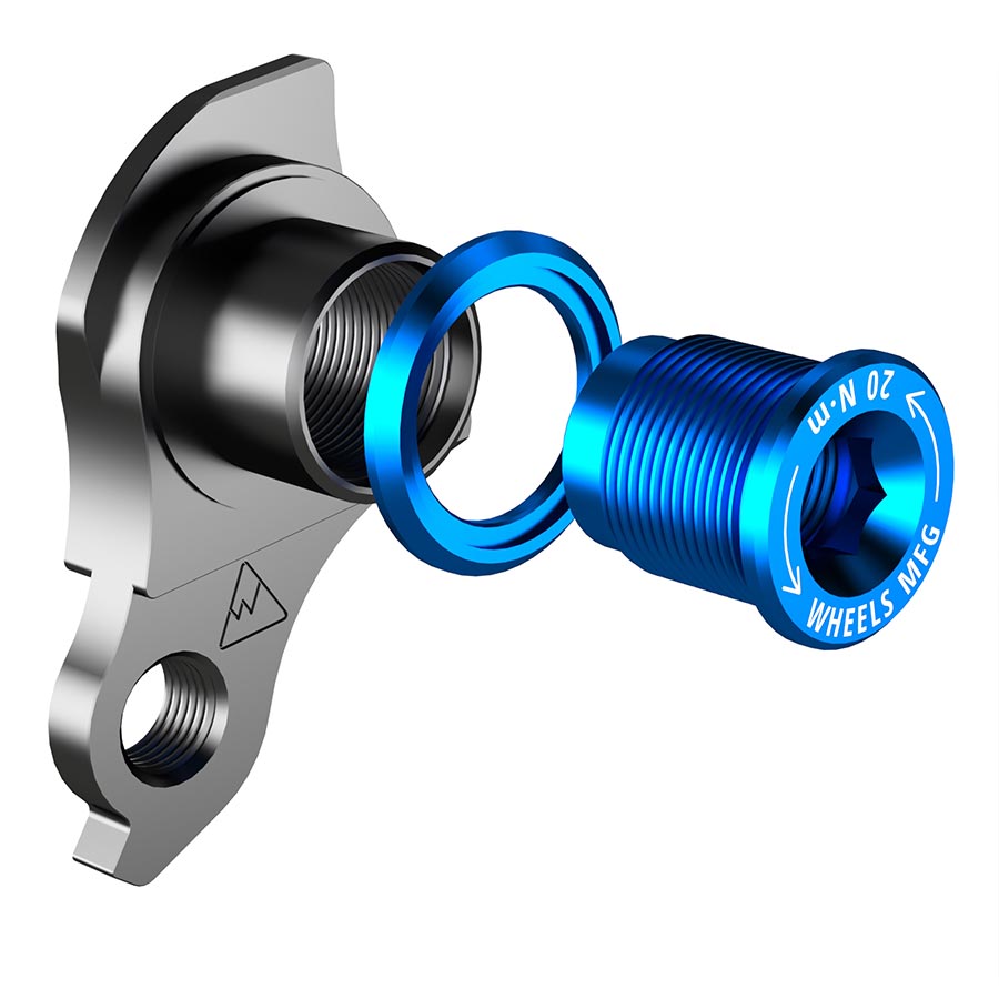 270957-05::1::270957-05::Wheels Manufacturing, DROPOUT-404-02 UDH, Patte de dérailleur, Sarcelle
