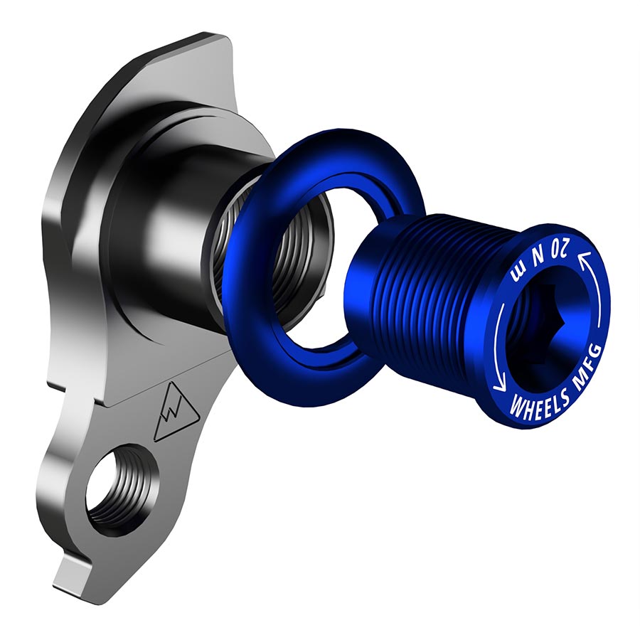 270963-06::1::270963-06::Wheels Manufacturing, DROPOUT-487, Patte de dérailleur, Bleu