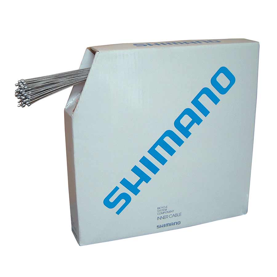 280027-01::0::280027-01::Shimano, Câbles de dérailleurs, Acier, 1.2X2100mm, Boîte de 100