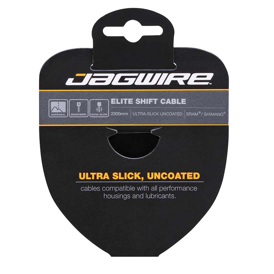 280134-04::0::280134-04::Jagwire, Elite Stainless Steel Ultra-Slick, Câble de vitesses, 1.1mm x 2300mm, Campagnolo, Boîte de 25
