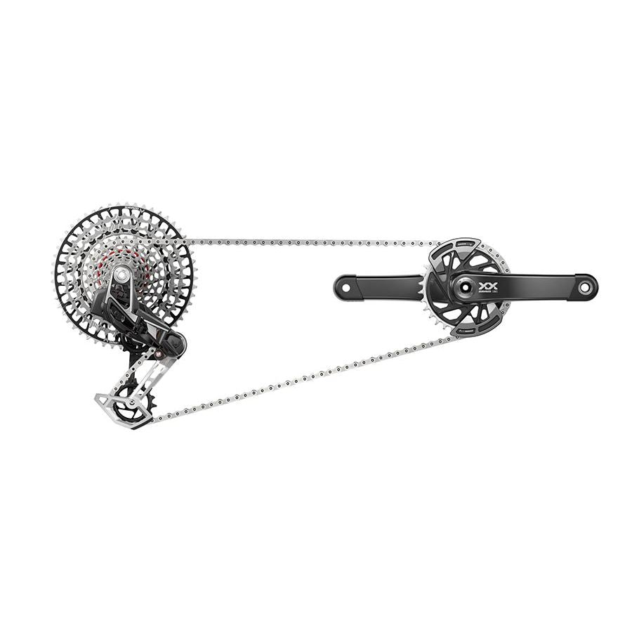 310015-01::0::310015-01::SRAM, XX T-Type à Capteur de puissance, Groupe de pièces, 175mm, Kit