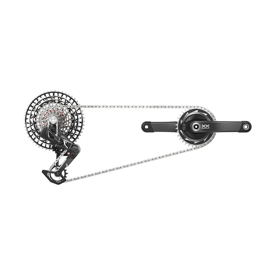 310038-02::0::310038-02::SRAM, XX SL T-Type Powermeter D2, Groupe de pièces,