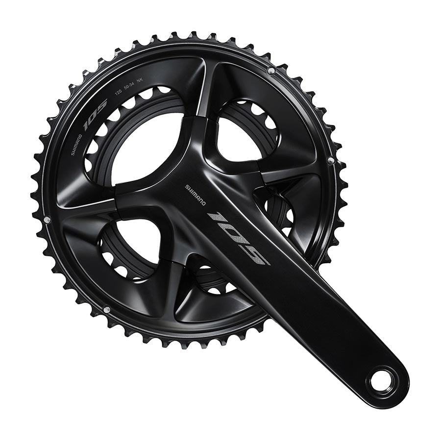 340000-02::0::340000-02::Shimano, 105 FC-R7100, Pédalier, Vitesses: 12, Hollowtech II, 165mm, 52/36T, Noir, Route Disque, IFCR7100AX26