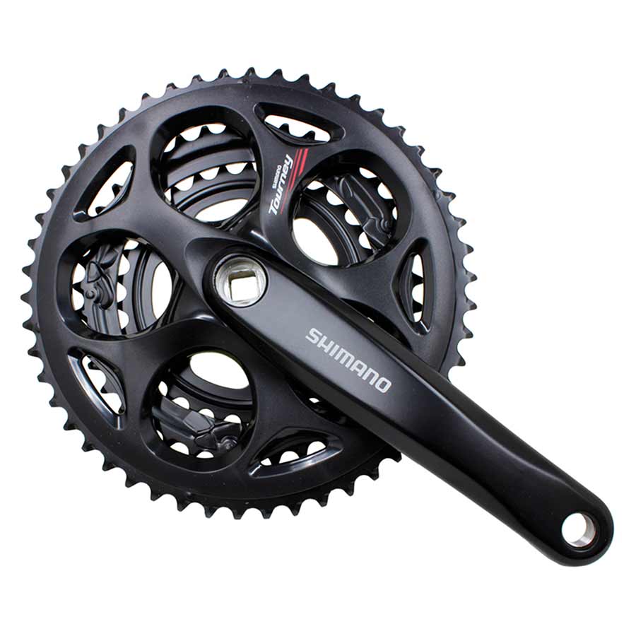 350393-03::0::350393-03::Shimano, FC-A073, Pédalier, 7/8 vit., 170mm, 30/39/50D, BCD:Rivets, Carré, 45mm, Noir