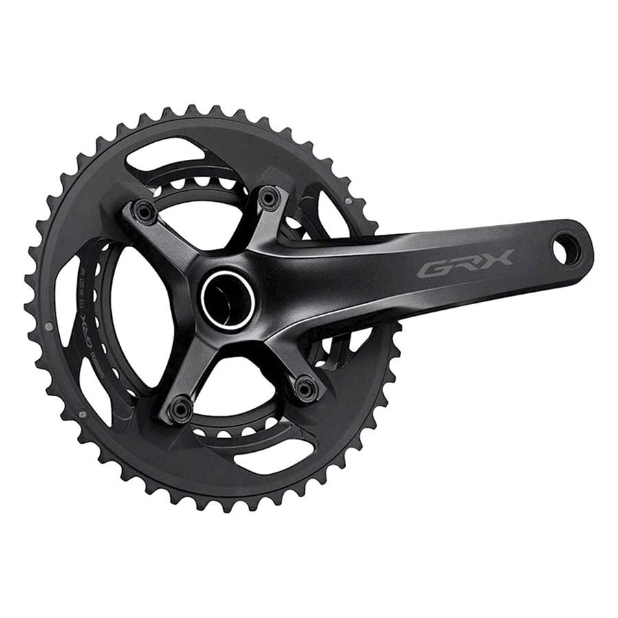 350769-03::0::350769-03::Shimano, GRX FC-RX600-10, Pédalier, Vitesses: 10, Axe: 24mm, BCD: 80/110, 30/46, Hollowtech II, 175mm, Noir, Route Disque
