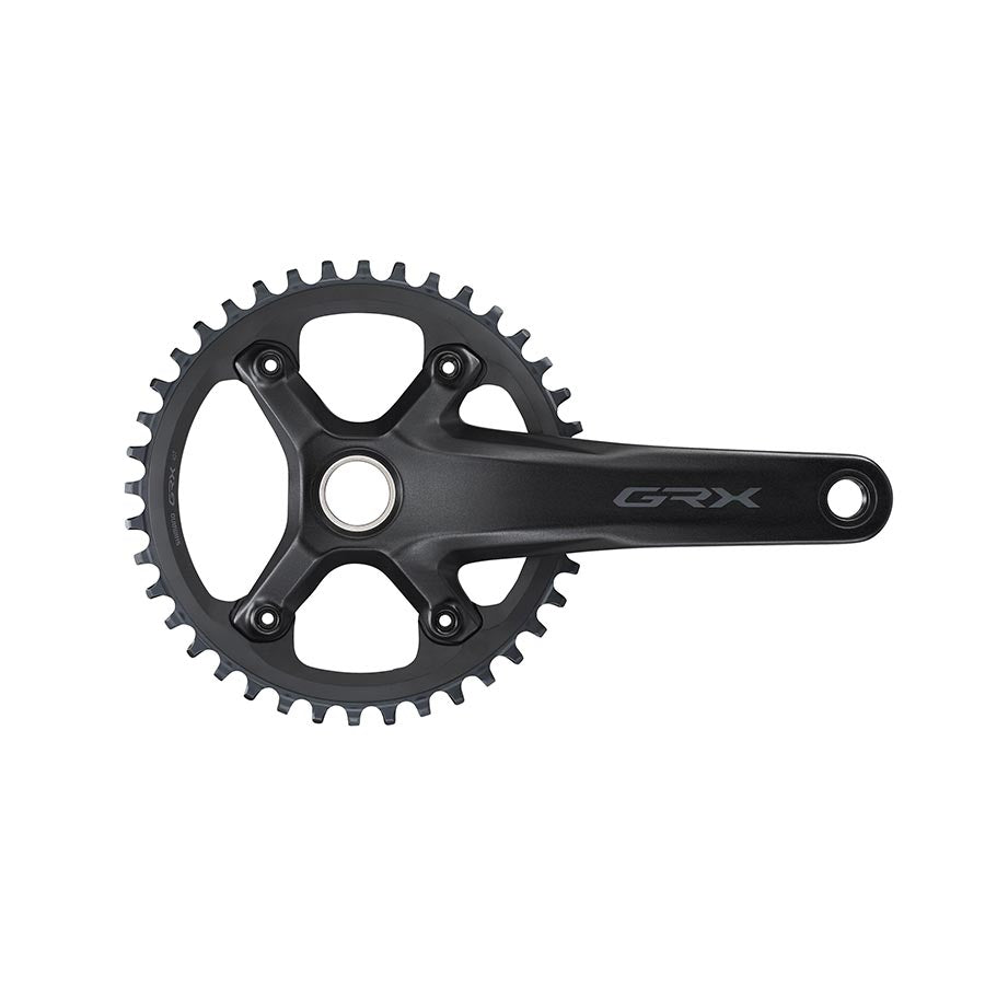 350770-04::0::350770-04::Shimano, GRX FC-RX600-1 40T, Pédalier, Vitesses: 11, Axe: 24mm, BCD: 110, 40, Hollowtech II, 165mm, Noir, Route Disque, EFCRX600111AXB0