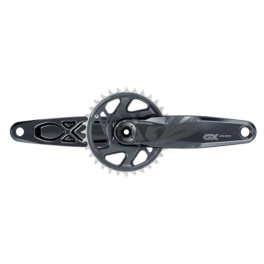 350784-06::0::350784-06::SRAM, GX Eagle DUB C1, Pédalier, Vitesses: 11/12, Axe: 28.99mm, BCD: Direct Mount, 32, DUB, 165mm, Noir, SuperBoost+