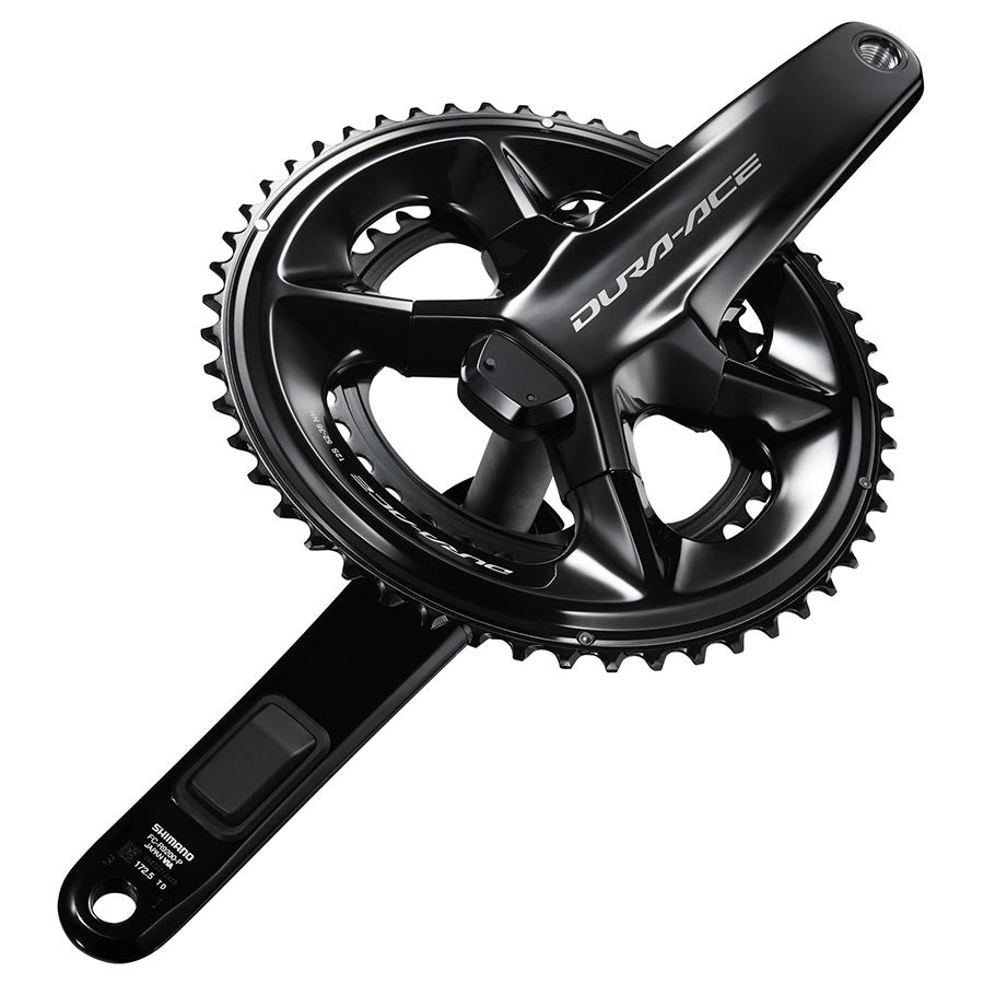350828-03::1::350828-03::Shimano, Dura Ace FC-R9200-P Capteur de Puissance, Pédalier à capteur de puissance, Vitesses: 12, Axe: 24mm, BCD: 110, 36/52, Hollowtech II, 172.5mm, Noir, Route, IFCR9200PDX26D