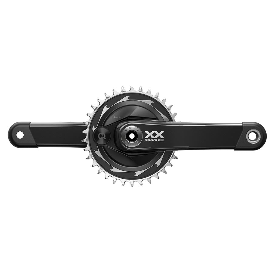 350854-06::0::350854-06::SRAM, XX SL T-Type, Pédalier à capteur de puissance, Vitesses: 12, Axe: 28.99mm, BCD: Thread Mount, 34, DUB, 165mm, Noir, Boost