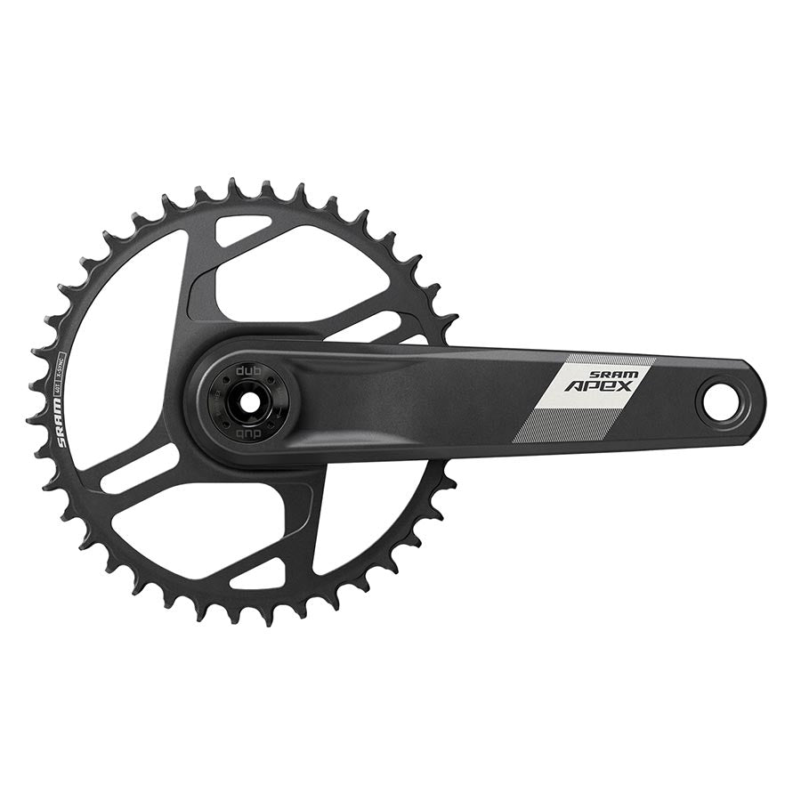 350865-01::0::350865-01::SRAM, Apex D1, Pédalier, Vitesses: 12, Axe: 28.99mm, BCD: Direct Mount, 40, DUB, 160mm, Noir, Route Disque