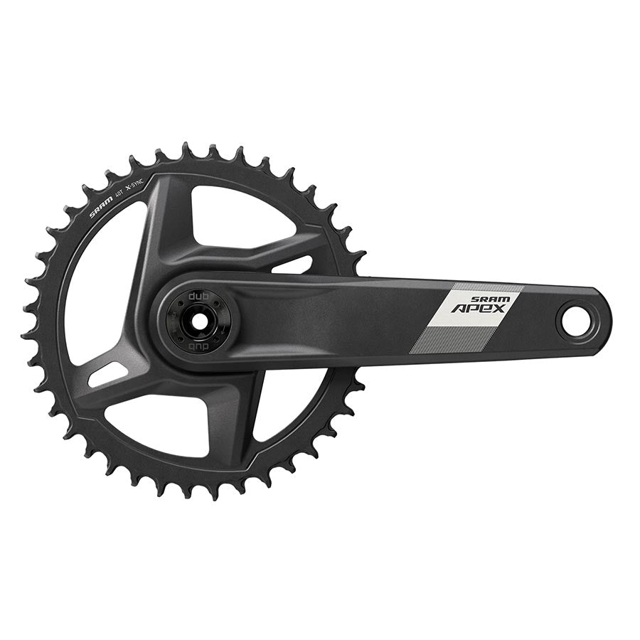 350865-06::0::350865-06::SRAM, Apex D1, Pédalier, Vitesses: 12, Axe: 28.99mm, BCD: Direct Mount, 42, DUB, 165mm, Noir, Cannondale AI