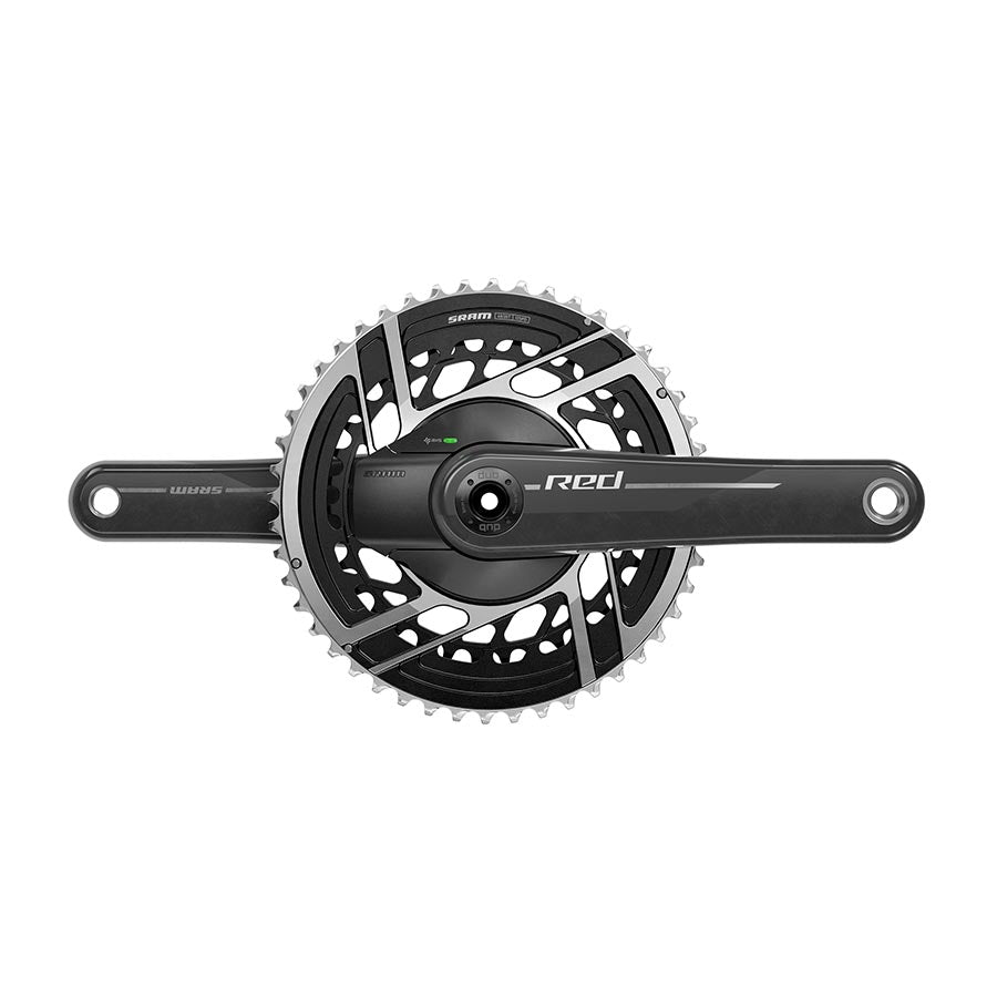 350895-11::0::350895-11::SRAM, Red AXS 2x Power Meter E1, Pédalier à capteur de puissance, Vitesses: 12, Axe: 28.99mm, BCD: Direct Mount SRAM 8 Boulons, 48/35, DUB, 172.5mm, Noir, Route