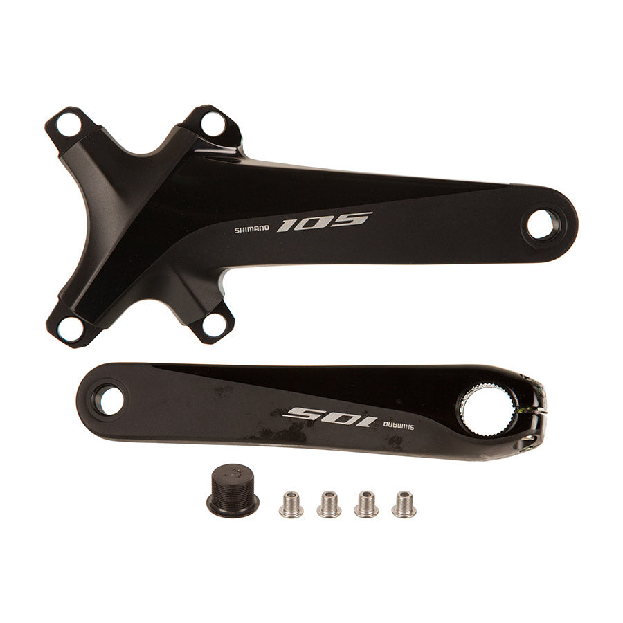 350897-04::0::350897-04::Shimano, 105 FC-R7000, Pédalier, Vitesses: 11, Axe: 24mm, BCD: 110, Sans plateau, Hollowtech II, 172.5mm, Noir, Route Disque, IFCR7000DXXL