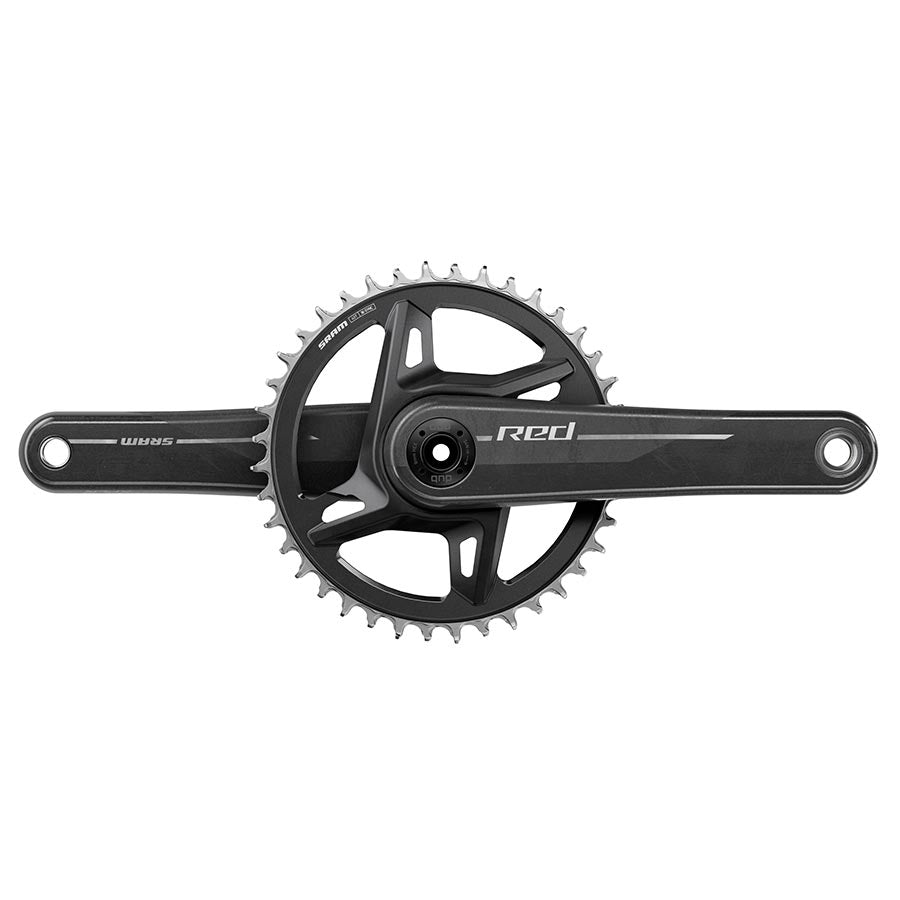 350901-02::0::350901-02::SRAM, Red 1x XPLR E1, Pédalier, Vitesses: 12/13, Axe: 28.99mm, BCD: Direct Mount SRAM 8 Boulons, 42, DUB, 165mm, Noir, Route Disque