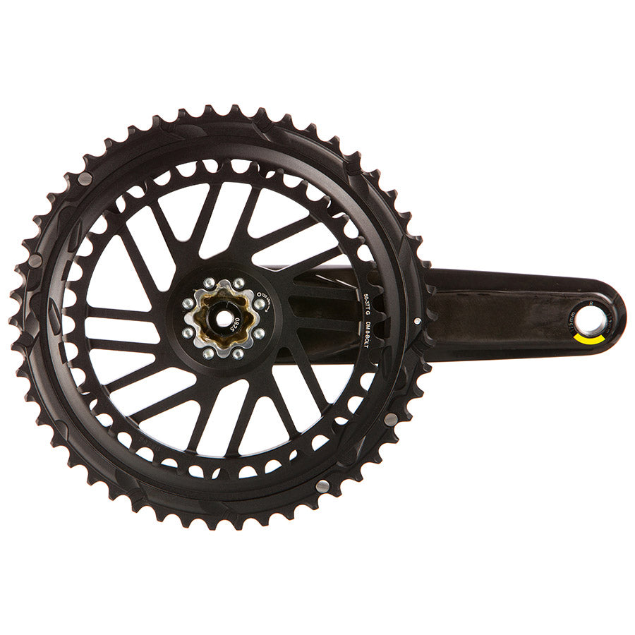 350914-04::1::350914-04::SRAM, Force 2x E1, Pédalier, Vitesses: 12, Axe: 28.99mm, BCD: Direct Mount SRAM 8 Boulons, 50/37, DUB, 172.5mm, Noir, Route