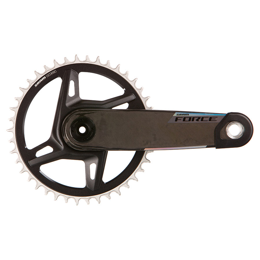 350916-02::0::350916-02::SRAM, Force 1x XPLR E1, Pédalier, Vitesses: 12/13, Axe: 28.99mm, BCD: Direct Mount SRAM 8 Boulons, 42, DUB, 165mm, Noir, Route