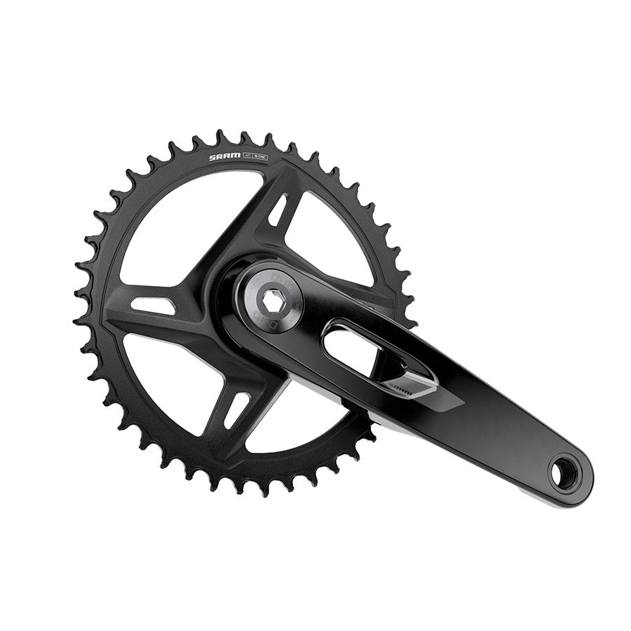 350917-04::0::350917-04::SRAM, Rival 1x XPLR E1, Pédalier, Vitesses: 12/13, Axe: 28.99mm, BCD: Direct Mount SRAM 8 Boulons, 42, DUB, 172.5mm, Noir, Route