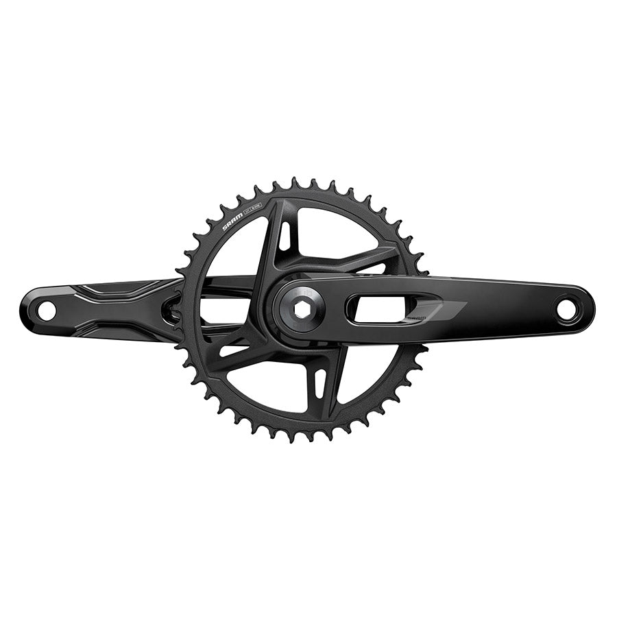 350917-04::1::350917-04::SRAM, Rival 1x XPLR E1, Pédalier, Vitesses: 12/13, Axe: 28.99mm, BCD: Direct Mount SRAM 8 Boulons, 42, DUB, 172.5mm, Noir, Route