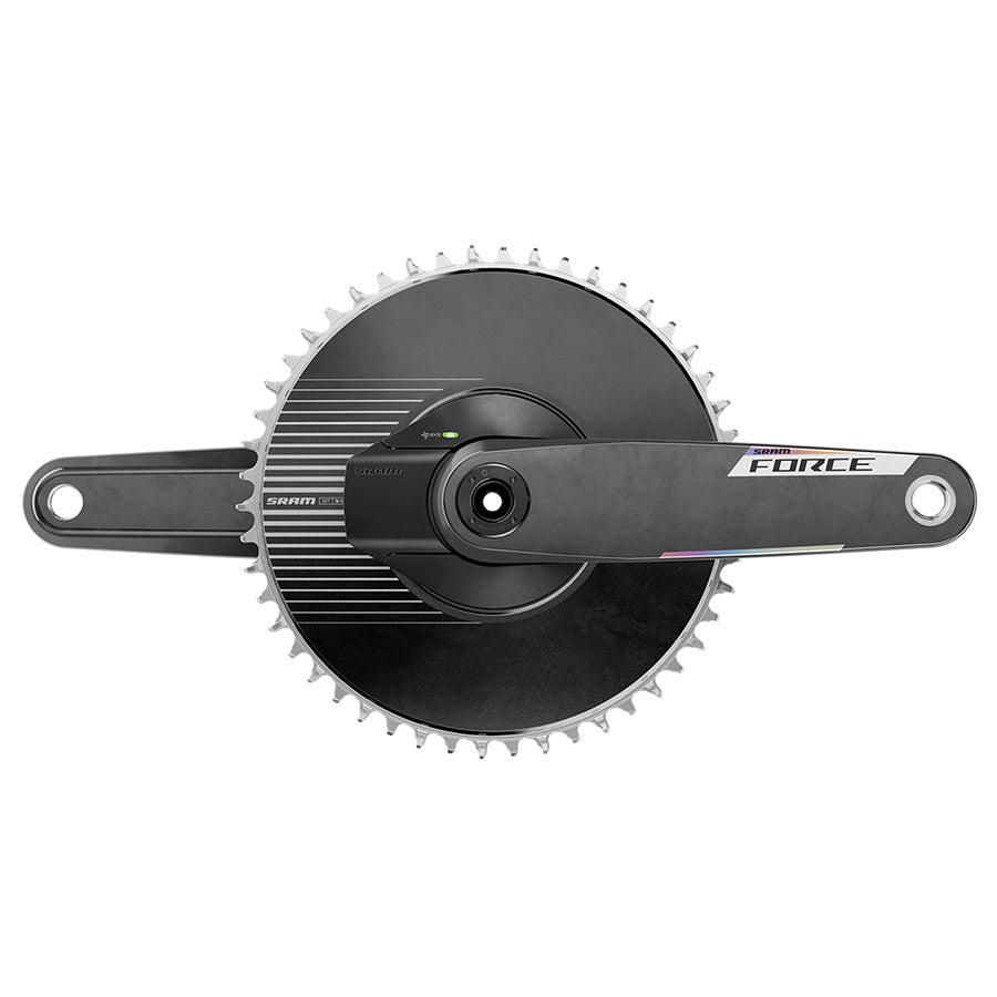 350920-04::0::350920-04::SRAM, Force 1x Aero Powermeter E1, Pédalier à capteur de puissance, Vitesses: 12/13, Axe: 28.99mm, BCD: Direct Mount SRAM 8 Boulons, 50, DUB, 172.5mm, Noir, Route