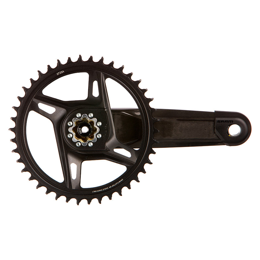 350921-03::1::350921-03::SRAM, Force 1x XPLR Powermeter E1, Pédalier à capteur de puissance, Vitesses: 12/13, Axe: 28.99mm, BCD: Direct Mount SRAM 8 Boulons, 42, DUB, 170mm, Noir, Route