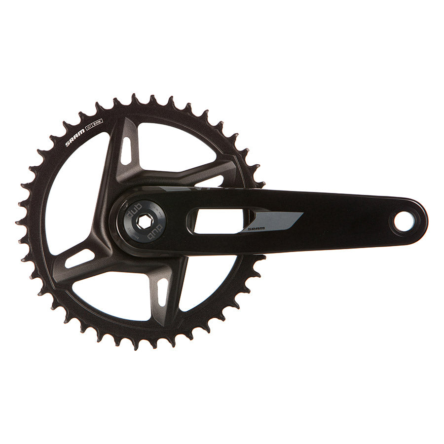 350922-03::0::350922-03::SRAM, Rival 1x XPLR Powermeter E1, Pédalier à capteur de puissance, Vitesses: 12/13, Axe: 28.99mm, BCD: Direct Mount SRAM 8 Boulons, 42, DUB, 170mm, Noir, Route