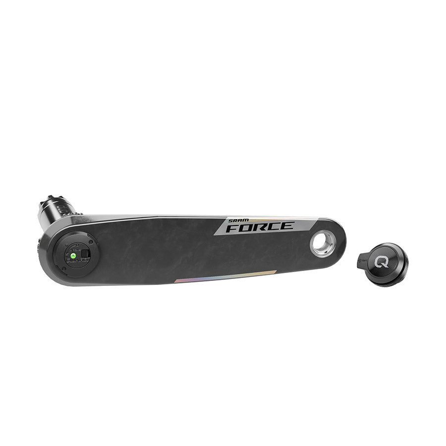 350930-04::0::350930-04::SRAM, Force E1 PM, Manivelle gauche avec essieu wattmètre, Vitesses: 12/13, Axe: 28.99mm, DUB, 172.5mm, Noir, Route