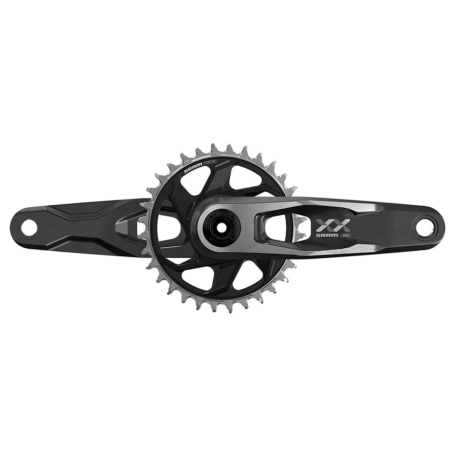 350933-04::0::350933-04::SRAM, XX Downhill CL55, Pédalier, Vitesses: 7, Axe: 28.99mm, BCD: Direct Mount SRAM 8 Boulons, 34, DUB, 150mm, Noir, Boost