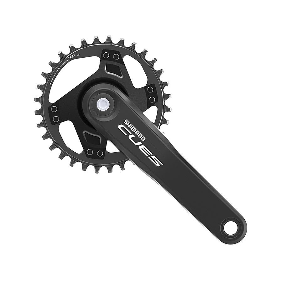 350936-02::0::350936-02::Shimano, CUES FC-U4000-1, Pédalier, Vitesses: 9/10/11, BCD: Rivets, 32, JIS, 170mm, Noir, MTB/Boost, EFCU40001CA2
