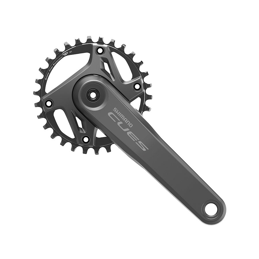 350939-03::0::350939-03::Shimano, CUES FC-U6000-1, Pédalier, Vitesses: 9/10/11, Axe: 24mm, BCD: 96, 30, Hollowtech II, 175mm, Noir, Boost, EFCU600015EXA0