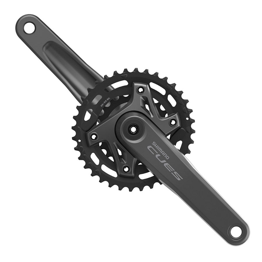 350942-02::0::350942-02::Shimano, CUES FC-U6000-2B, Pédalier, Vitesses: 9/10/11, Axe: 24mm, BCD: 96, 22/36, Hollowtech II, 175mm, Noir, Boost, EFCU60002BEX62